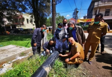 Bupati Karo Pantau Revitalisasi Jaringan Pipa