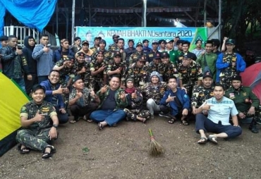 Banser Karo dan Tanjung Balai Gelar Kemah Bakti Pembersihan di Danau Toba