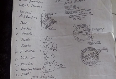 Menyoal Perjanjian PT Agricinal Tunggang Bergejolak