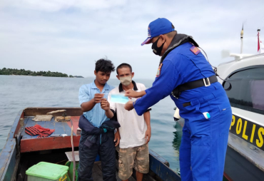 Himbau Patuhi Prokes Covid-19 Dit Polairud Polda Kepri Gencarkan Patroli