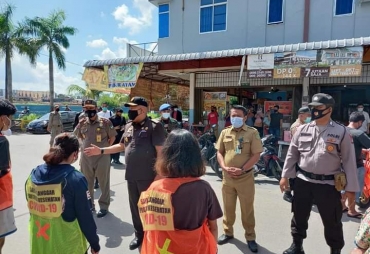 93 Orang Terjaring Razia Tanpa Masker di Bengkong