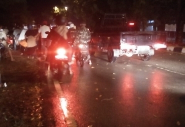 Batam Diguyur Hujan Jalan Trans Barelang Banjir