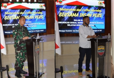 Kodim 0212/Tapsel Gelar Coffee Morning Bareng Insan Pers