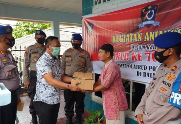 HUT Polairud Polda Kepri Anjangsana ke Tempat-tempat Ibadah