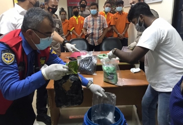 3.138,6 Gram Shabu Dimusnakan Polda Kepri