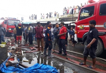 Pajak Tingkat Berastagi Kebakaran Kerugian Ditaksir Miliaran