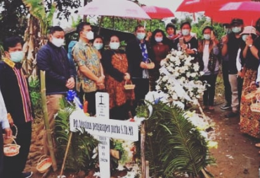 Forkopimda Karo Ziarah ke Makam Ketua Moderamen GBKP di Sukamakmur