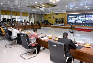 Bupati Karo Hadiri Pemetaan Pilkada Serentak di Pendopo Rumah Dinas Gubsu