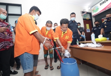 1,9 Kg Shabu Dimusnahkan Ditresnarkoba Polda Kepri