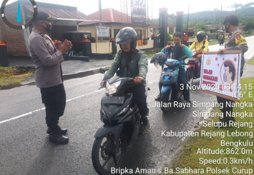 Polsek Curup Gelar Razia Prokes Covid-19
