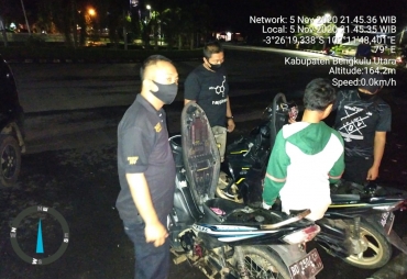Cegah Kejahatan 3 C di Tengah Pandemi Covid-19 Polres BU Gencarkan Patroli