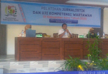 Pelatihan Jurnalistik dan UKW di Karo Resmi Dibuka