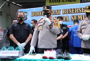 Kapolda Sumut Paparkan Pengungkapan 16 Kg Sabu