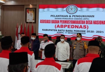 Bupati Batu Bara Hadiri Pelantikan ABPEDNAS