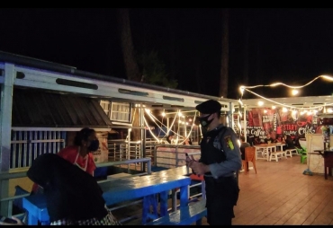 Himbau Prokes, Polda Bengkulu Patroli Kawasan Wisata dan Pusat Perbelanjaan