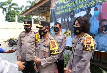 Kapolda Bengkulu Himbau Jangan Ragu Disuntikkan Vaksin