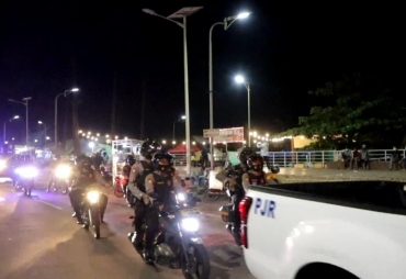 Cegah Penyebaran Covid-19, Polda Bnegkulu Patroli Skala Besar