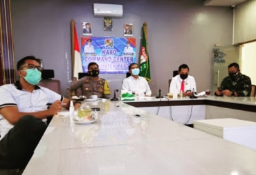 Awasi Penularan Covid-19 Forkopimda Karo Siap Dukung Bentuk Posko Tingkat Desa