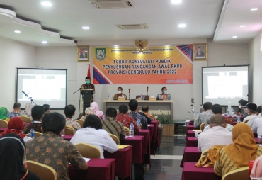 Sekdaprov Buka Forum Konsultasi Publik Penyusunan RKPD