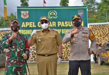 Bupati Dairi Hadiri Apel Gelar Pasukan Antisipasi Karhutla
