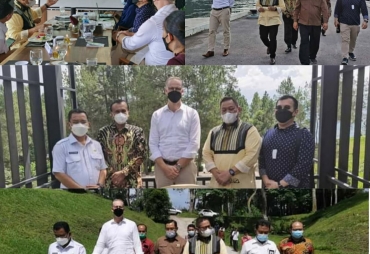 Bupati Dairi Bertemu Dubes Denmark Di Kaldera Danau Toba