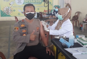 Polres Way Kanan Gelar Vaksinasi Covid-19 Dosis ke-2 