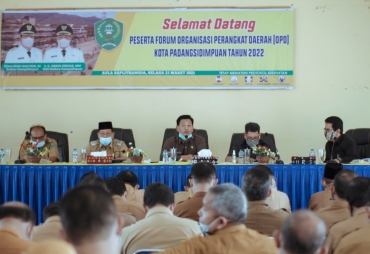 Wakil Walikota Padangsidimpuan Buka Secara Resmi Forum Perangkat Daerah