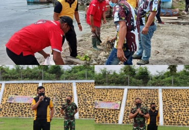 TNI-POLRI Ajak Masyarakat Menjaga Kelestarian Danau Toba Silalahi