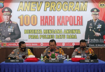 Kapolres Batu Bara Ajak Personil Tetap Himbau Masyarakat Taat Prokes