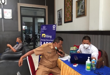 KPP Pratama Kabanjahe Buka Pelayanan E Filing Pojok Pajak di Kantor Bupati Karo