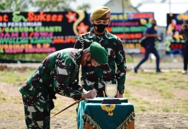 Pangdam II/Swj Resmikan Satuan Baru Brigade Infanteri 8/Garuda Cakti