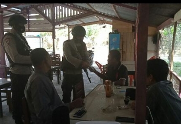 Brimob Polda Aceh Laksanakan Patroli Sambang Desa Tahun 2021