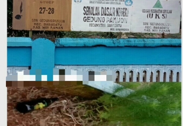 Perkarangan Dijadikan Tempat Mabuk OTD Kepsek SDN Gedung Pakuwon Terkesan Cuek