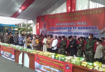 Polda Sumut Berhasil Ungkap Tindak Pidana Narkotika Skala Besar 