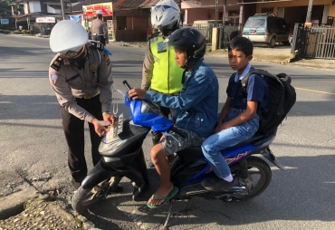 Operasi Keselamatan Toba 2021 Polres Dairi Himbau Kesadaran Berlalulintas