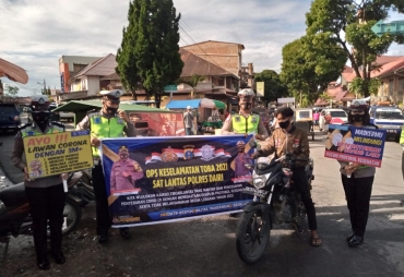Polres Dairi Laksanakan Ops Keselamatan Toba 2021 Di Pusat Pasar 