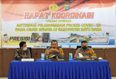 Kapolres Batu Bara Gelar Rakor Antisipasi Pelanggar Prokes di Objek Wisata 
