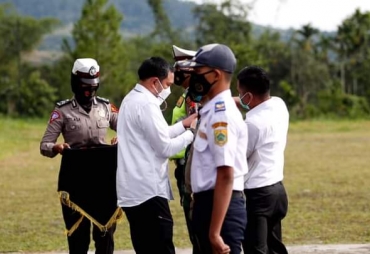 Bupati Pakpak Bharat Pimpin Apel Gabungan Operasi Ketupat Toba