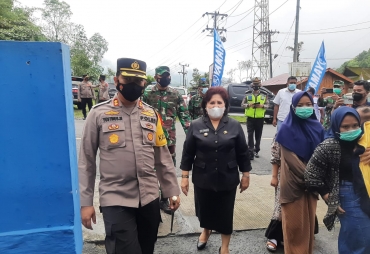 Bupati Dan Wabup Karo Tinjau Ops Yustisi Prokes 3 Pilar