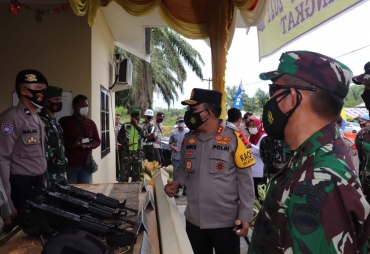 Kapolda Sumut dan Pangdam I/BB Cek Pos Pam Penyekatan III Jalinsum Aceh - Medan