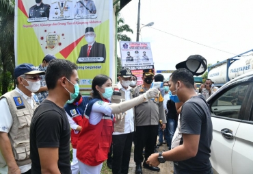 Bupati Bersama Kapolres Batu Bara Cek Point Pintu Masuk Perbatasan