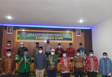 Tindaklanjuti SE Menteri Agama Polres Dairi dan Tokoh Agama Gelar Rakor