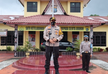 Pastikan Suasana Kondusif Malam Takbiran Dan Solat Ied Kapolres Dairi Pimpin Apel Ton Siaga