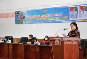 Bupati Karo Buka Forum Konsultasi Publik Rancangan Awal RPJMD