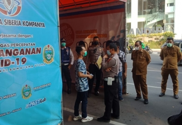 Polisi Dinilai Keliru Menutup Operasional Test Swab di Lapangan Merdeka Humas : Semua Sesuai Prosedur