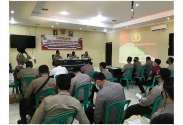 Gelar Latihan Ops Bina Waspada Krakatau Polres Way Kanan Disiplinkan Penerapan Prokes