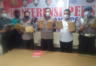 Polsek Medan Area Amankan Bandar Narkotika Jenis Ganja