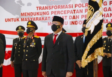 HUT Bhayangkara Gubernur Rohidin Apresiasi Dedikasi Jajaran Polda Bengkulu