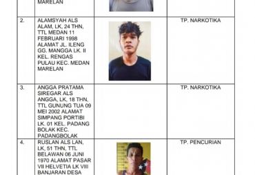 19 Tahanan Polsek Medan Labuhan Kabur Warga Harap Waspada