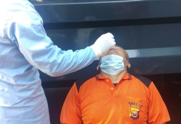 Ribuan Personil Polda Bengkulu Di Rapid Antigen